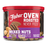 Fisher Oven Roasted Mixed Nuts, 24 Oz, Almonds, Cashews, Pecans, Pistachios, Healthy Snack