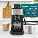Mr. Coffee 4-Shot Steam Espresso Maker with Stainless Steel Frothing Pitcher