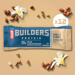 CLIF BUILDERS Vanilla Almond Flavor Plant Based Protein Bars 12 Pack