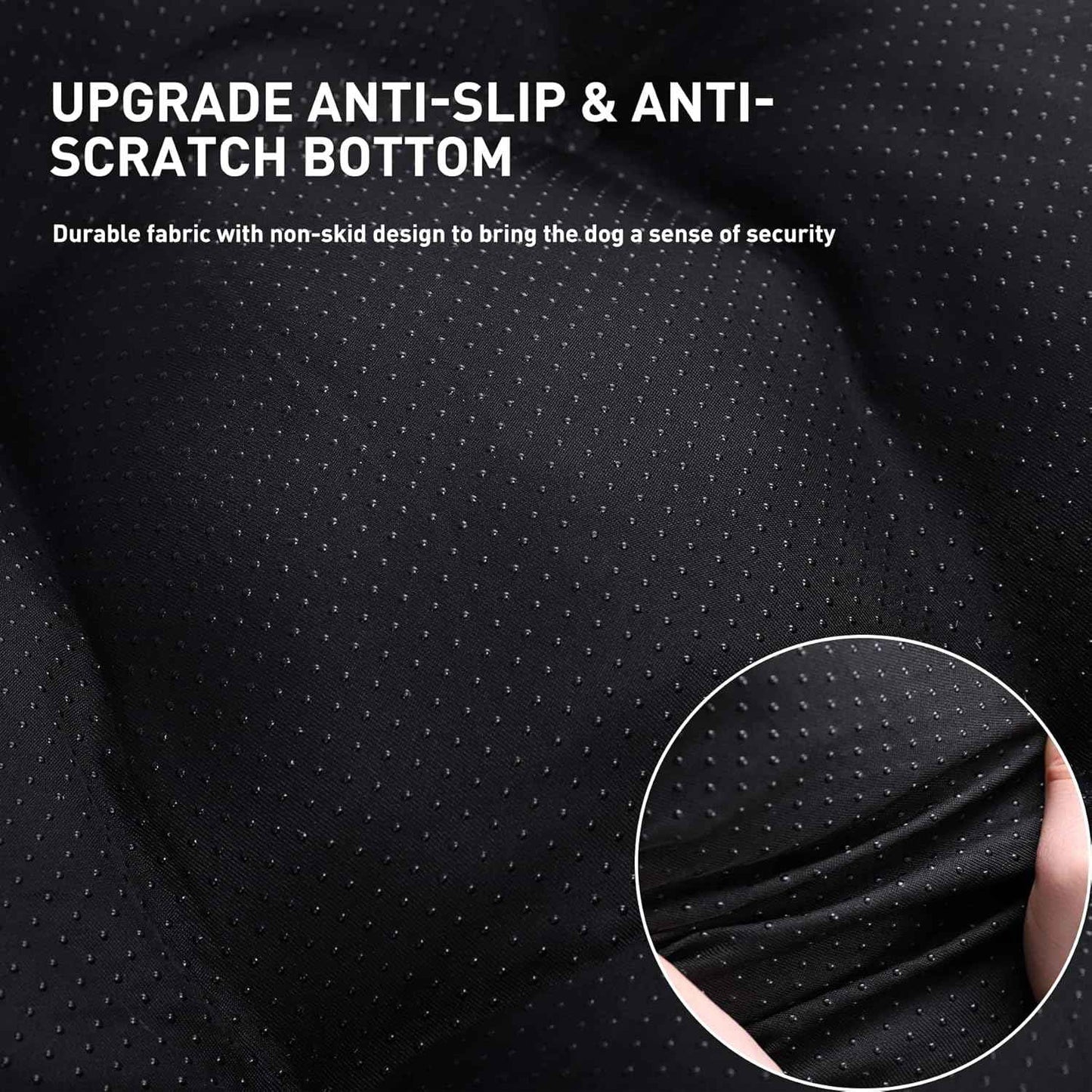 KSIIA Washable Dog Bed Deluxe Plush Dog Crate Beds Comfy Kennel Pad Anti-Slip Pet Sleeping Mat for Large, Jumbo, Medium, Small Dogs Breeds, 35" x 23", Gray