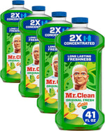 Mr. Clean All Purpose Cleaner, Floor Cleaner for Mopping Home, Bathroom, & Kitchen, Cleaning Liquid for Mop & Bucket, Cleaning Supplies, Multi-Surface Dilutable, Gain, 41oz