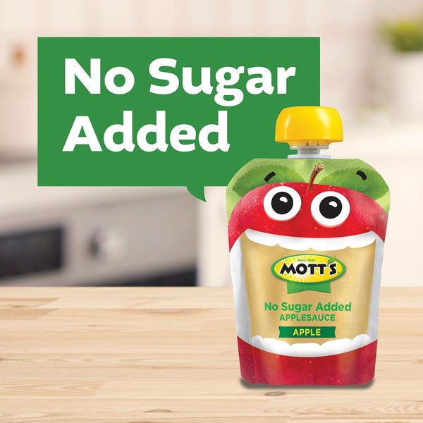 Mott's No Sugar Added Applesauce Variety Pack, 3 Flavors, 20 Pack