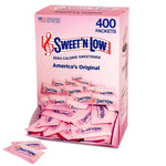 Sweet'N Low Zero Calorie Sweetener Packets, 400 Ct, Kosher & Gluten Free, Low Glycemic Index