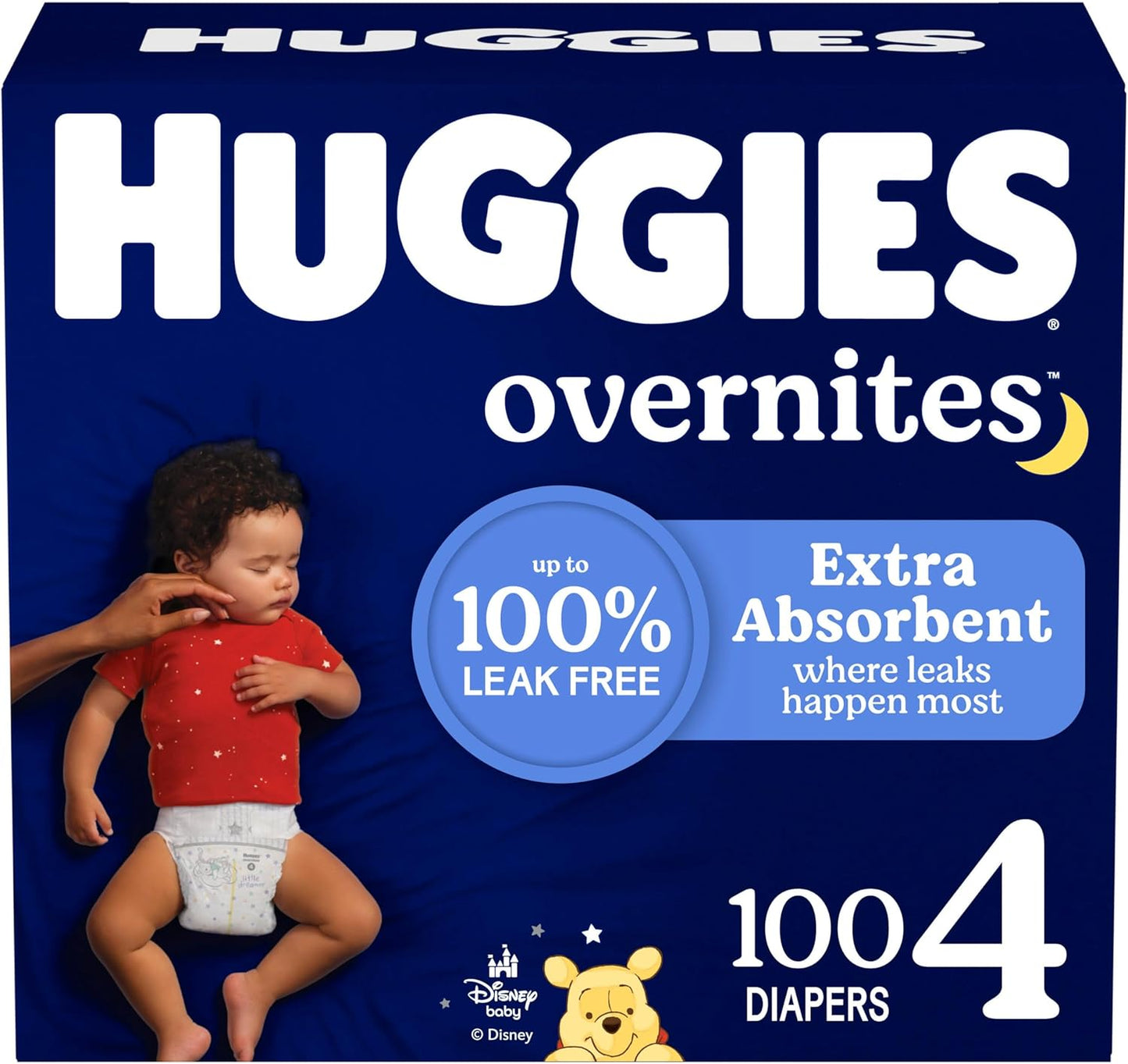 Huggies Overnites Size 5 Overnight Diapers (27+ lbs), 50 Ct, Packaging May Vary