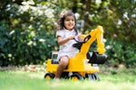 Best Ride On Cars CAT Excavator Push Car – Licensed Caterpillar Ride-On Digger Toy for Kids with Rotating Bucket & Under-Seat Storage – Construction Vehicle for Toddlers