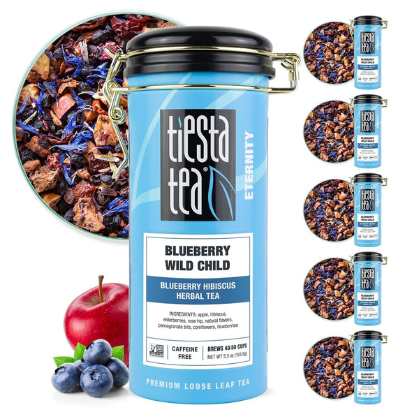 Tiesta Tea Blueberry Wild Child Loose Leaf Herbal Tea Blend