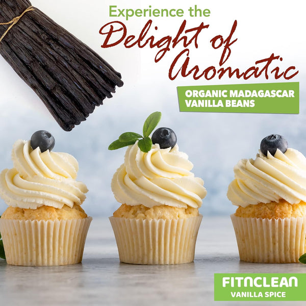 FitNClean Madagascar Vanilla Beans Bulk Fresh Organic Grade A Pods Non-Gmo 5 Long for Baking and Extract