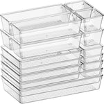 Large drawer organizer bins for kitchen, bathroom, and office use