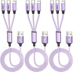 4ft 3 in 1 usb charging cable for multiple devices