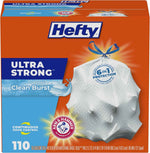 Hefty Ultra Strong Tall Kitchen Trash Bags, Lavender & Sweet Vanilla Scent, 13 Gallon, 80 Count