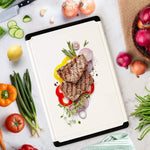 Extra Large Plastic Cutting Board for Kitchen Use, 18 x 12 Inch, Dishwasher Safe