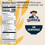 Quaker Instant Oatmeal, Original, Individual Packets, 0.98 Ounce , 48 Count (Pack of 1 )