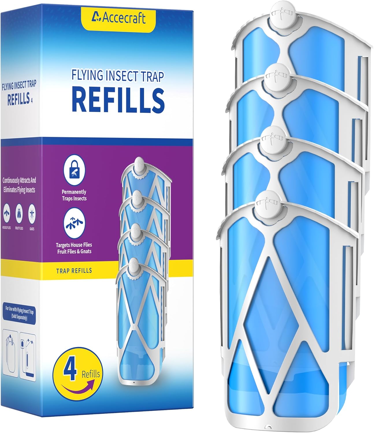 10 Pack Refill Cartridges, 2025 Upgraded High-Stick Refills, Compatible with Indoor Light M364 & Max, Easy to Replace