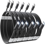 Lisen 5-pack usb c to c cable, 60w fast charging, 10ft for iphone 17, ipad, galaxy s25/s24