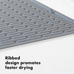 Large Silicone Drying Mat for Air Drying Hand-Washed Dishes and Cookware