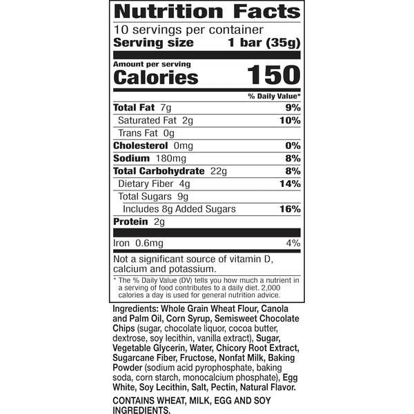 Nature Valley Soft Baked Muffin Bars, Chocolate Chip, 10 Bars, 12.4 oz