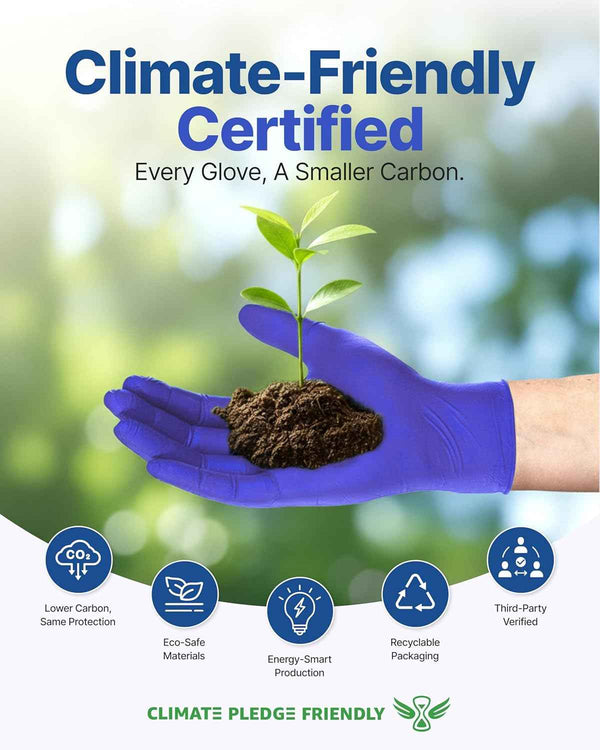 Schneider Nitrile Exam Gloves, Dark Blue, Disposable Gloves, Latex-Free, Powder-Free, Food Safe for, Cooking, Household Use