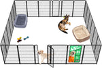 fxw homeplus unleashed 24 inch 6 panels dog pen black patented