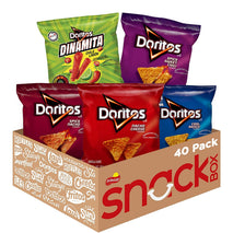 Doritos Flavored Tortilla Chips Variety Pack, 40 bags, assorted flavors, party snack