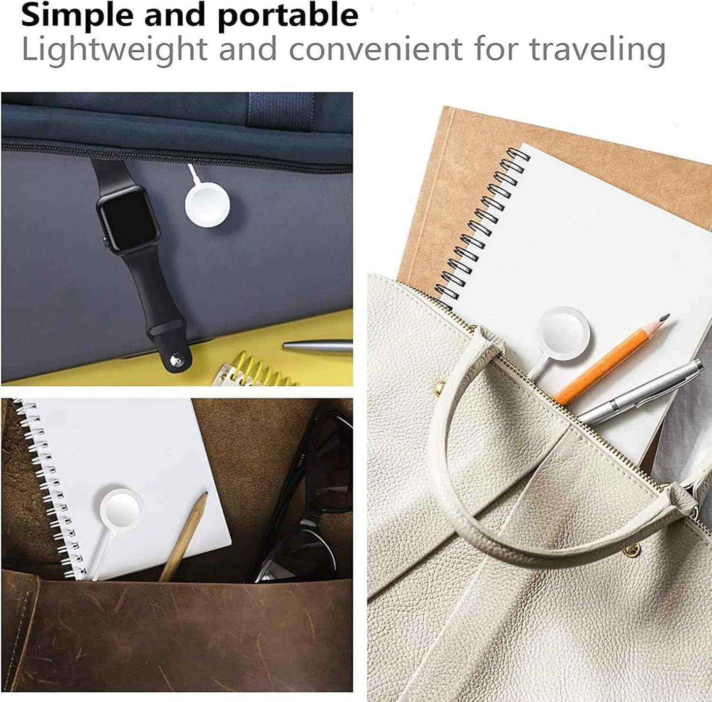 𝟐𝟎𝟐𝟔 𝐔𝐩𝐠𝐫𝐚𝐝𝐞𝐝 Magnetic Charging Cable for Apple Watch Charger,[USB C Port] Wireless Charging Cable Compatible with iWatch Series Ultra/10/9/8/7/6/SE/SE2/5/4/3/2[3.3FT]-White