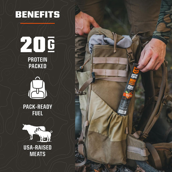 MTN OPS Big Stick High Protein Meat Sticks - 10 Count Carton