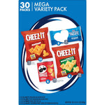 Kellogg's Cheez-It, Pringles & Rice Krispies Treats Snacks Mega Variety Pack, 30.1oz Box, 30 Count, Assorted Flavors