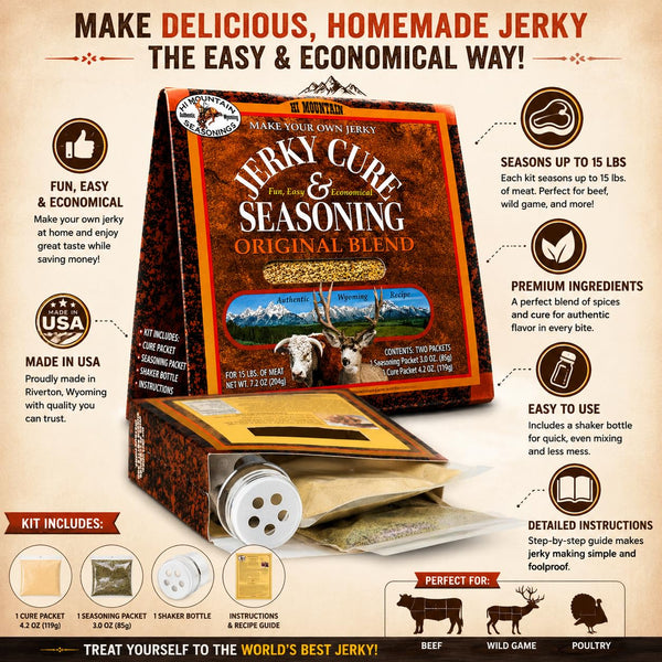 Hi Mountain Jerky Seasoning and Kit for Beef and Wild Game