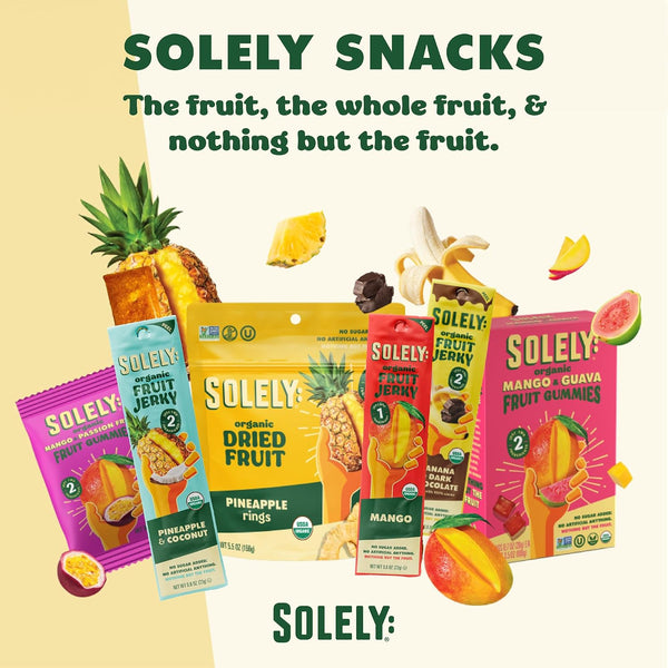 Organic Mango and Guava Whole Fruit Gummies, Non GMO, Vegan, Shelf Stable