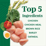 nutro natural choice adult dry dog food, chicken & brown rice recipe, 30 lb bag, supports healthy skin and coat
