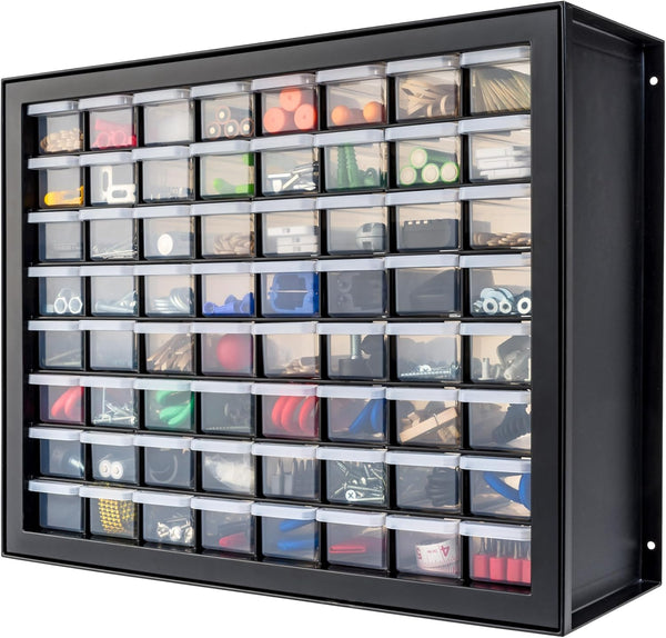 24-Drawer Plastic Storage Organizer for Small Parts and Tools
