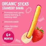 Earth's Best Organic Baby Food Teething Snacks for Babies 6 Months and Older