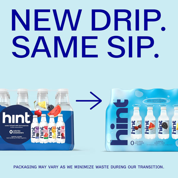 Hint Infused Bottled, Best Sellers Variety Pack - Sugar Free Flavored with Zero Calories, Natural Essences, and No Artificial Sweeteners - 16 Fl Oz (Pack of 12)