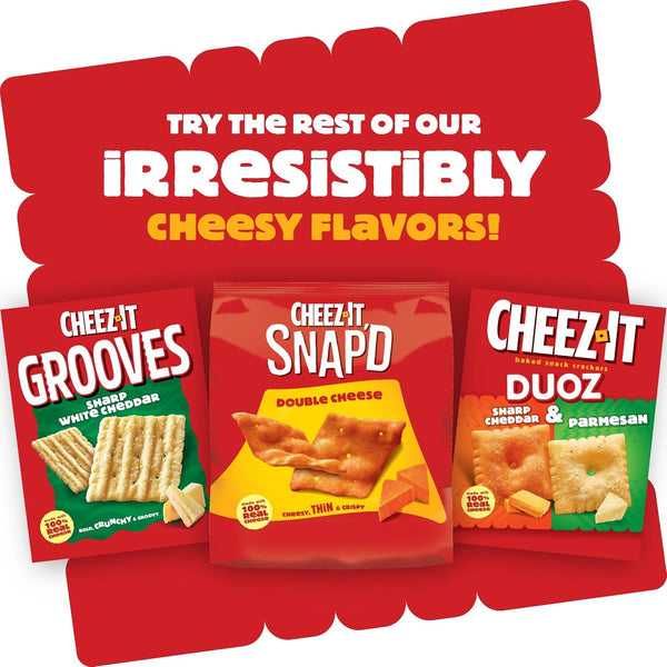 Cheez-It Baked Snack Crackers, Gluten Free, Lunch Snacks, Original (3 Boxes)