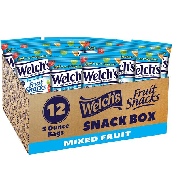 Welch's Fruit Snacks, Mixed Fruit Resealable Snack Pack, Gluten Free, 28oz Snack Pack (Pack of 1)