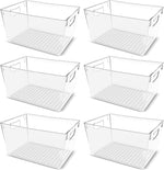 Utopia Kitchen Clear Pantry Organizers and Storage Bins 6 Pack