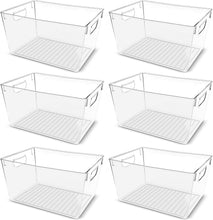 Utopia Kitchen Clear Pantry Organizers and Storage Bins 6 Pack