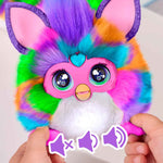 Furby DJ Interactive Toy, Neon Star, Snuggly Electronic Plush, Music, Lights, Games, 32 in Long, Speaks English & Furbish, 6+ Years