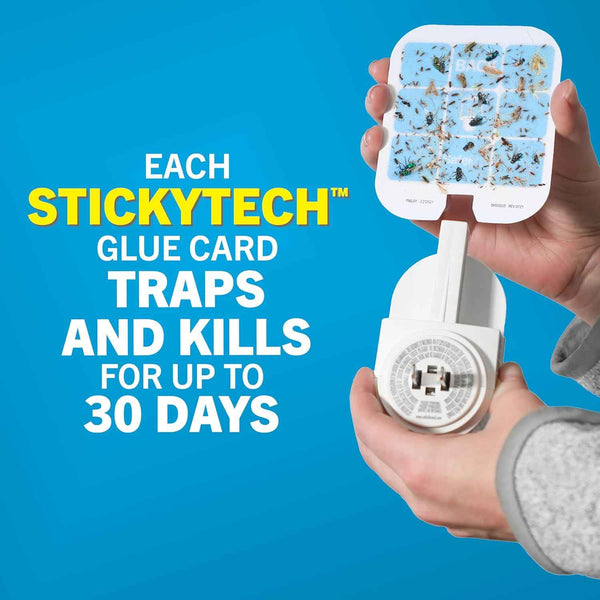 Safer Home Indoor Plug-in Fly Trap - SH502-1R5SR - Effective Fruit Fly Traps for Indoors, Gnat Traps for House Indoor, 400 Sq Ft Protection - Style: 1 Device + 5 Glue Cards
