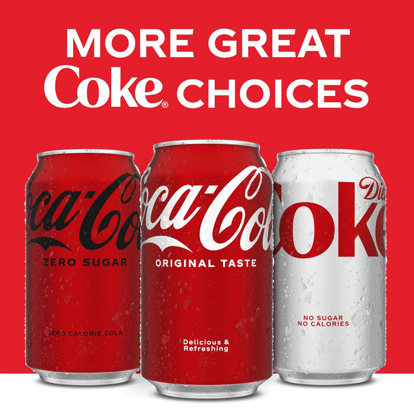 Coca-Cola Fridge Pack Soda Soft Drink, 12 fl oz Cans, 12 Pack - Classic Cola Soda Cans