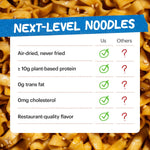 Momofuku sesame miso ramen noodles by David Chang, air-dried instant noodles with sauce, 4 servings, 12g plant based protein