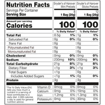Snyder's of Hanover Variety Pack Pretzels, 20 Count, 0.92 Oz, Non-GMO