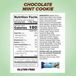 20g Protein Chocolate Mint Cookie Protein Bars, 36 count, Gluten Free