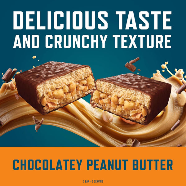 CLIF BUILDERS Chocolatey Peanut Butter Plant Based Protein Bars 12 Pack