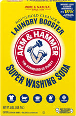 ARM & HAMMER Super Washing Soda Household Cleaner and Laundry Booster, 55 oz Box