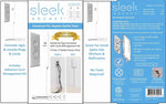 Sleek Socket Original & Patented Flat Ultra-Thin Outlet Concealer with Extension Cord Kit, Multi Outlets Power Strip, Ideal for Home Improvement, Hide Bulky and Messy Cords, 3ft
