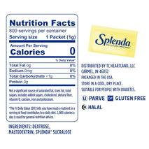 splenda zero calorie sweetener packets, 800 count packets, made in usa, sugar-free, zero carb