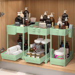 3 Pack Under Sink Organizers for Kitchen and Bathroom