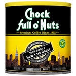 Chock Full o' Nuts New York Roast Ground Coffee - Premium Beans in Recyclable Steel Can