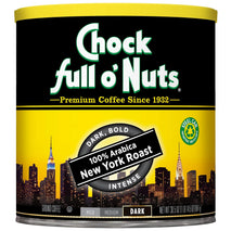 Chock Full o' Nuts New York Roast Ground Coffee - Premium Beans in Recyclable Steel Can