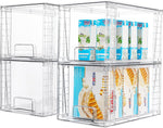 Vtopmart 4 Pack Stackable Storage Drawers for Home Organization